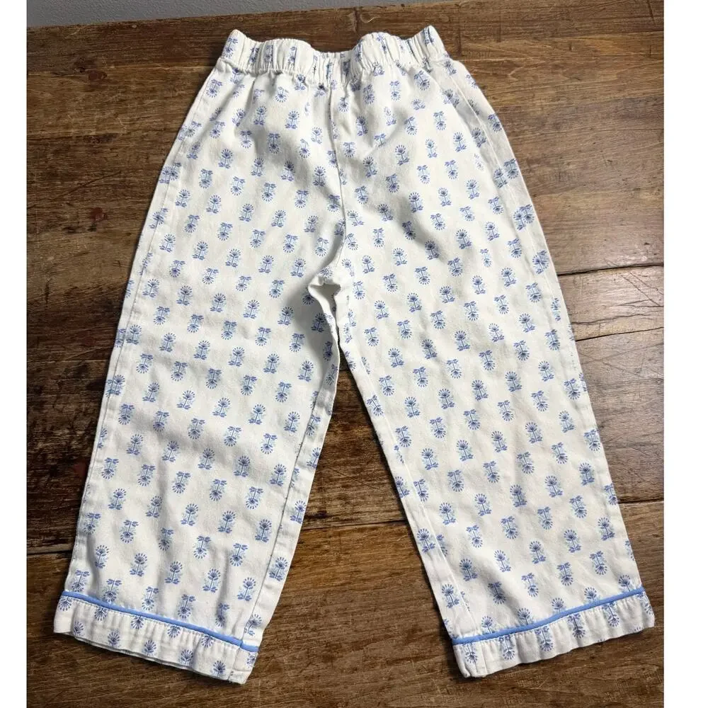 Petit Plume Blue and white Long sleeve pajama set‎ size 4